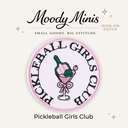 Pickleball Girls Club Embroidered Patch