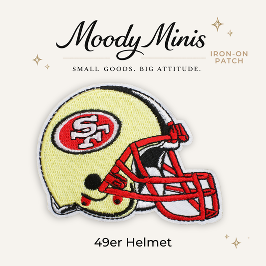49ers Helmet Embroidered Patch- RTS