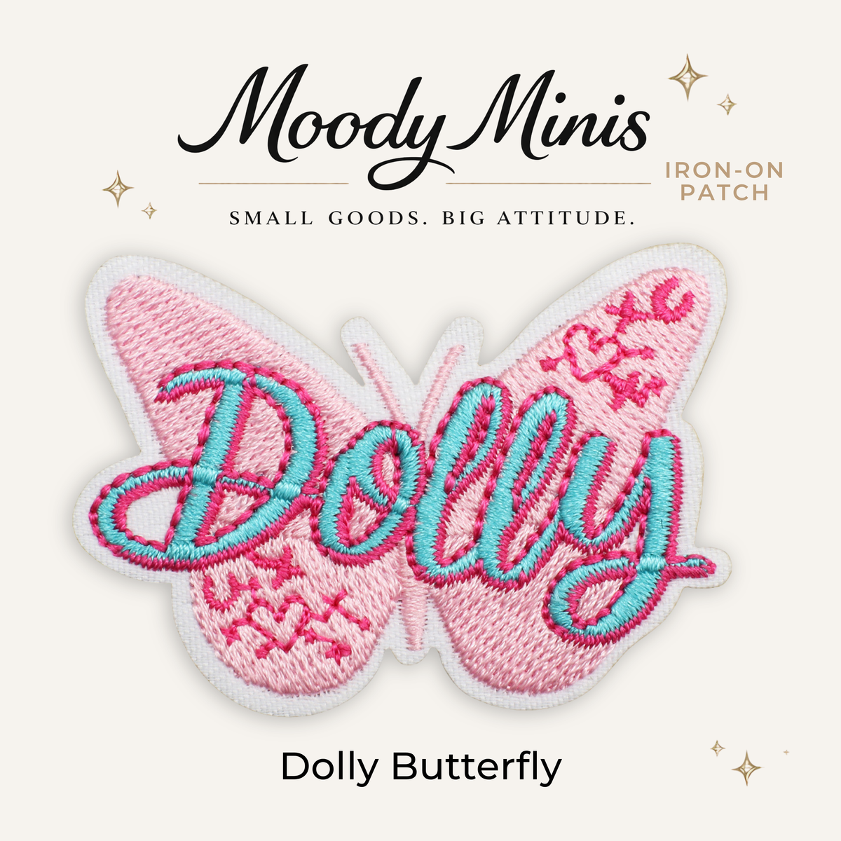 Dolly Butterfly Embroidered Patch