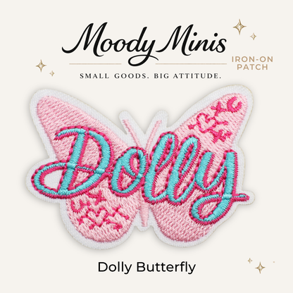Dolly Butterfly Embroidered Patch