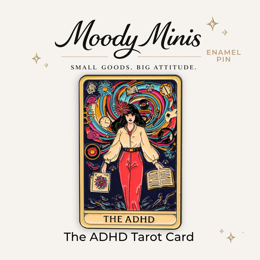 The ADHD Tarot Card Enamel Pin