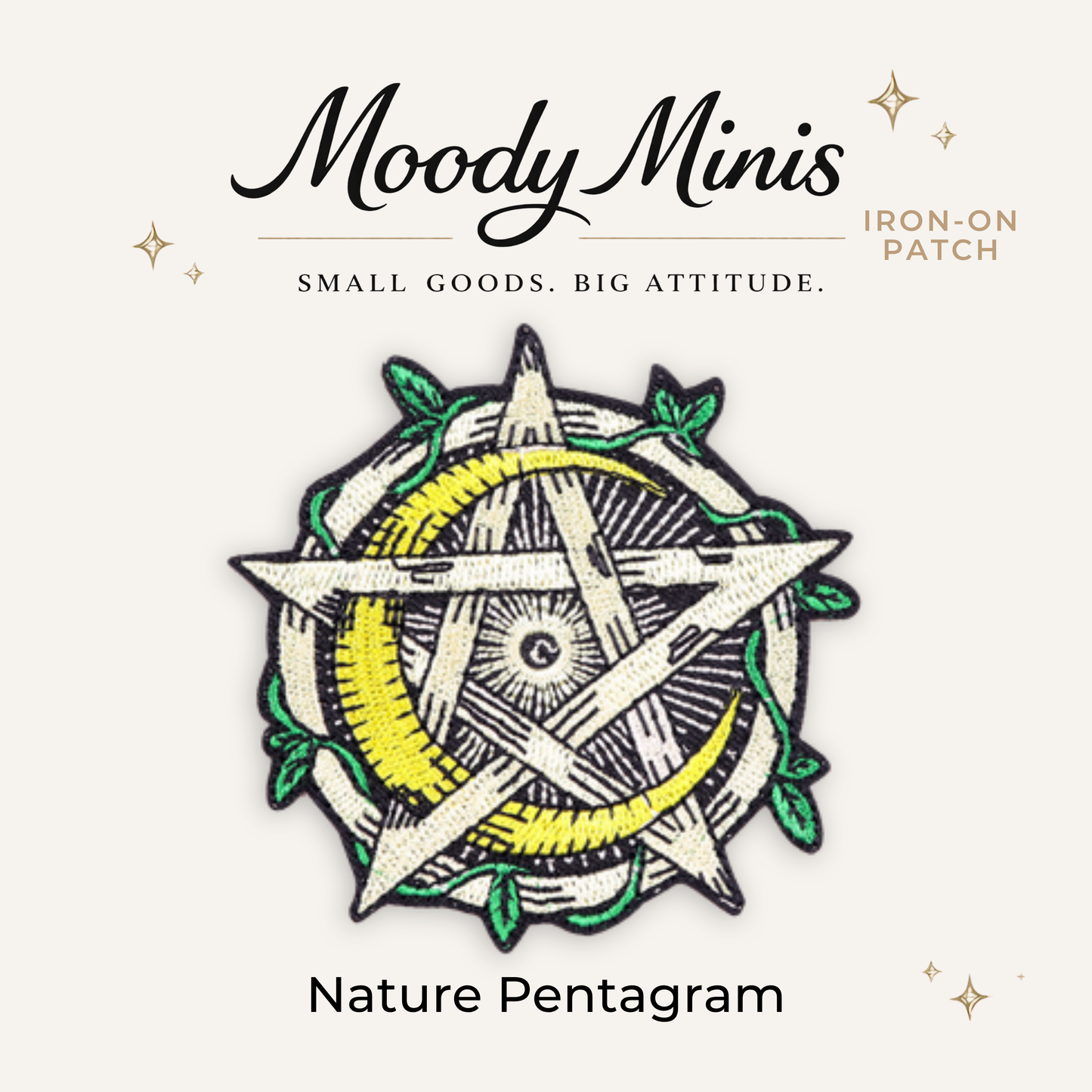 Nature Pentagram Embroidered Patch