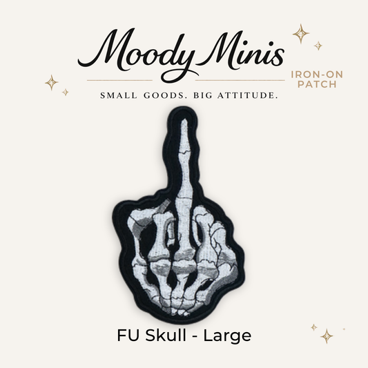 FU Skull Large Embroidered Patch