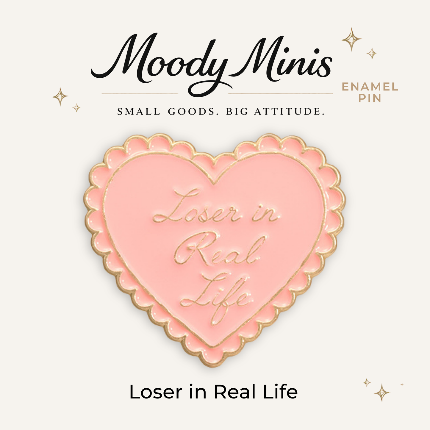 Loser in Real Life Enamel Pin
