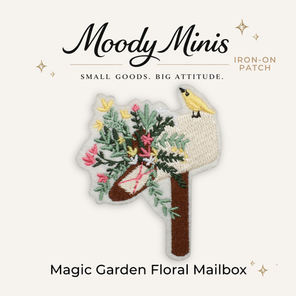 Magic Garden Floral Mailbox Embroidered Patch