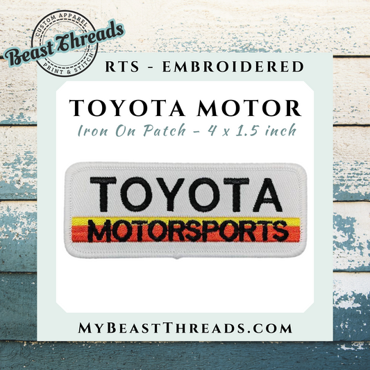 Toyota Motosports OG Embroidered Patch- RTS