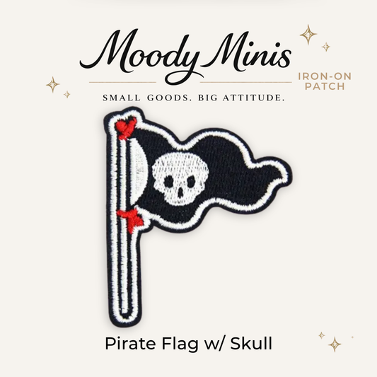 Pirate Flag w/ Skull Embroidered Patch