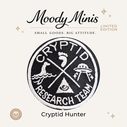 Cryptid Hunter Embroidered Patch - RTS/MTO