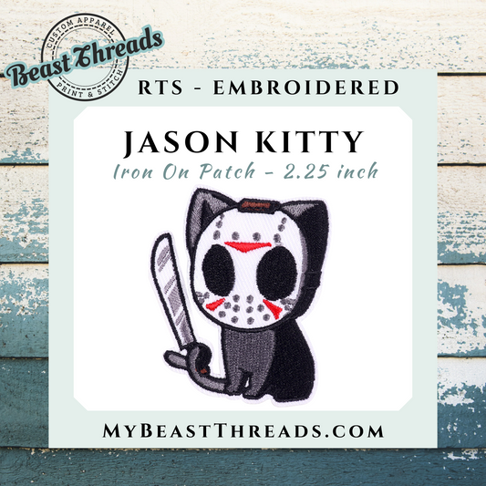 Jason Kitty Embroidered Patch- RTS