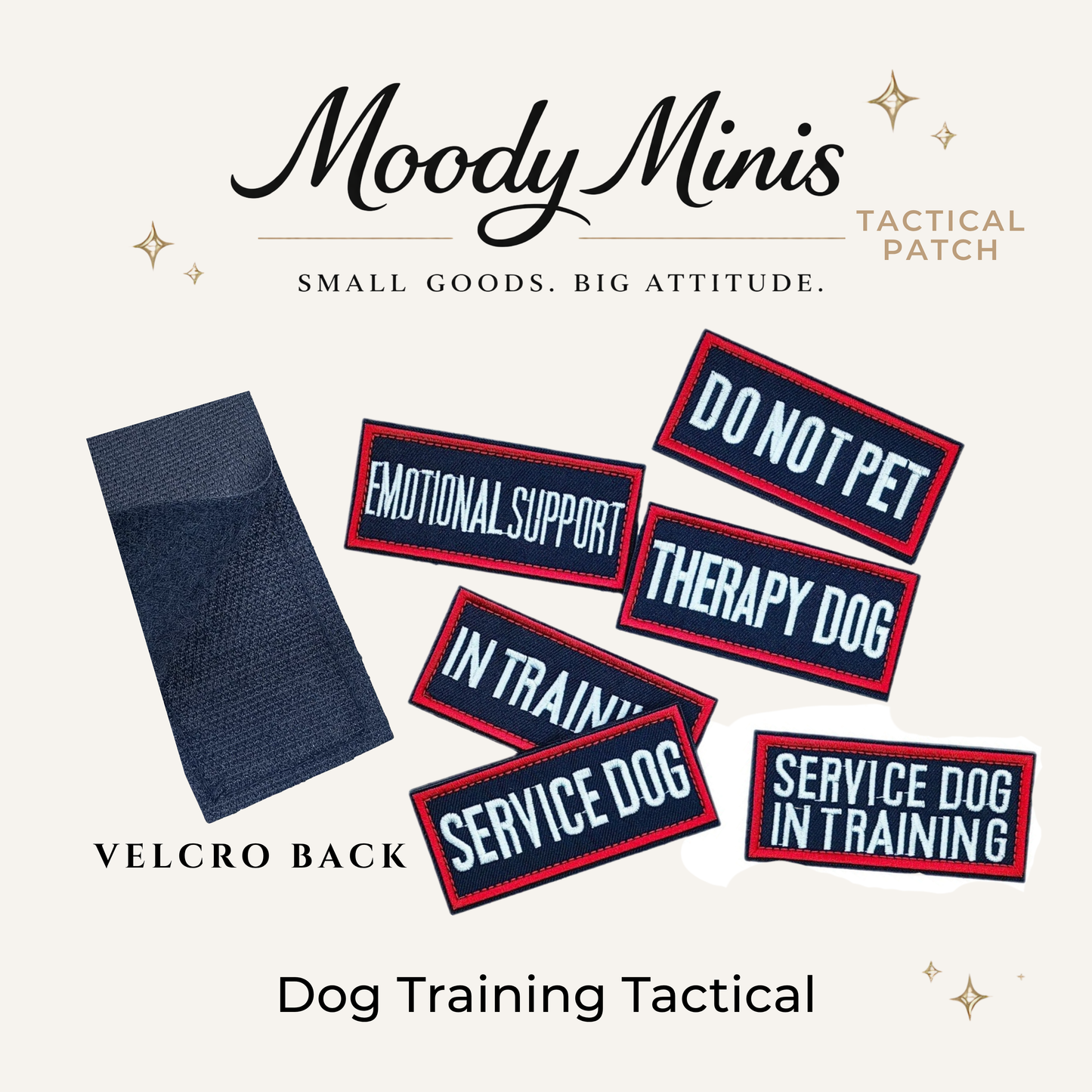 Tactical Dog Embroidered Patch- RTS