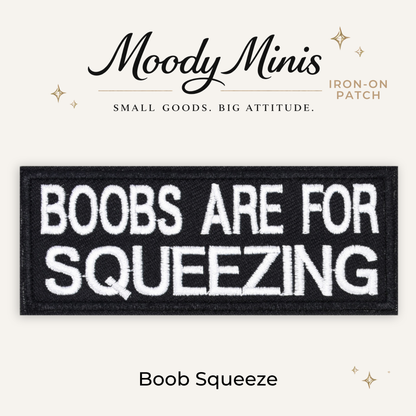 Boob Squeeze Embroidered Patch- RTS