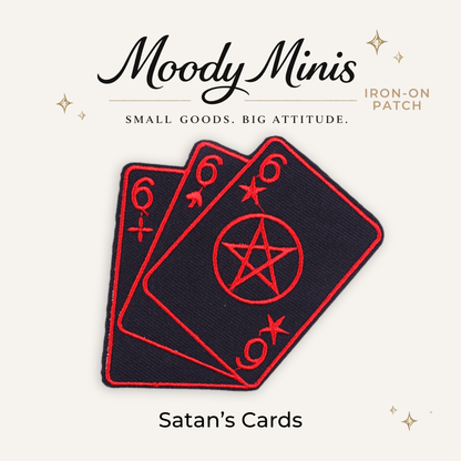 Satan's Cards Embroidered Patch - RTS