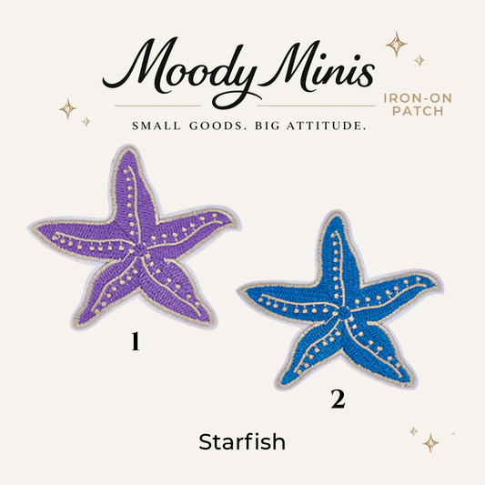 Starfish Embroidered Patch- RTS