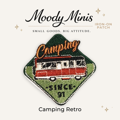 Camping Retro Embroidered Patch