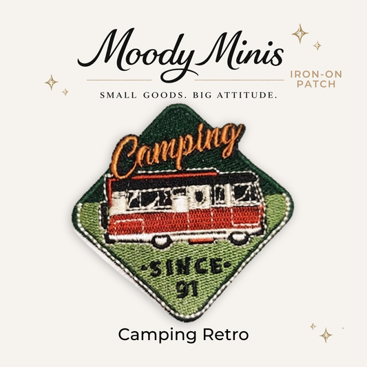 Camping Retro Embroidered Patch