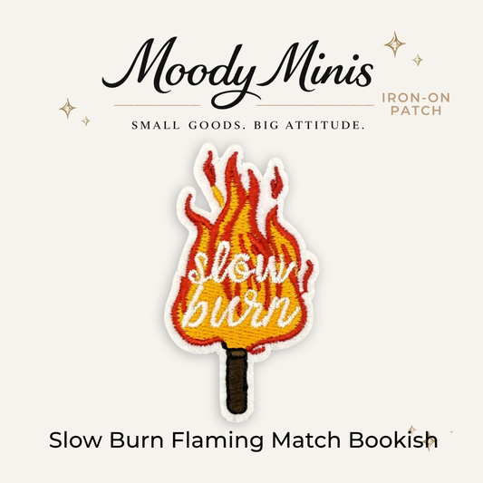 Slow Burn Flaming Match Embroidered Patch