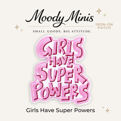Girl Super Powers Embroidered Patch