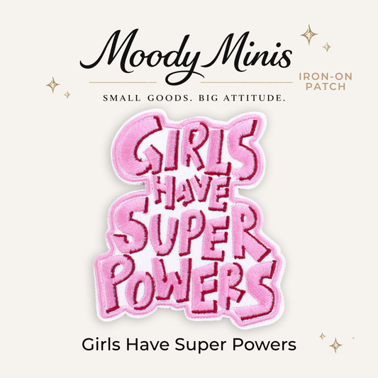 Girl Super Powers Embroidered Patch
