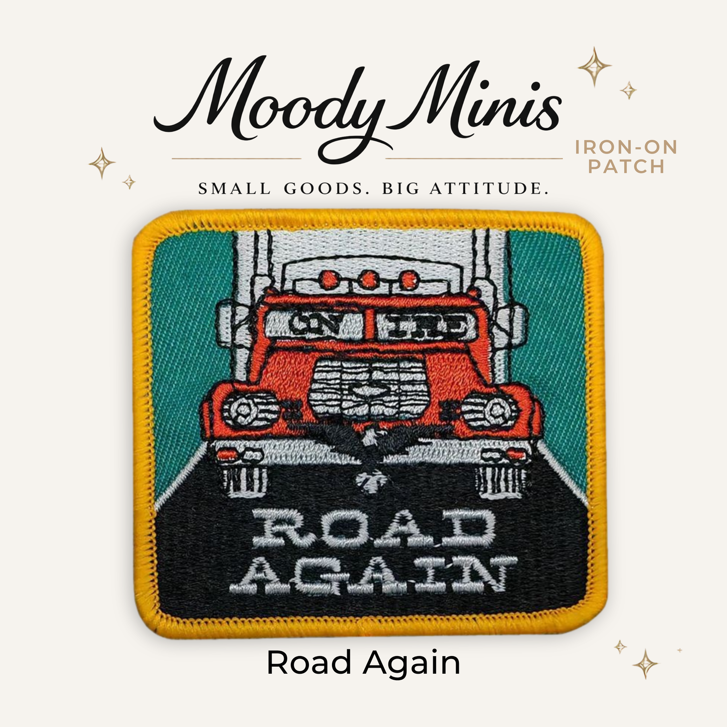 Road Again Embroidered Patch- RTS