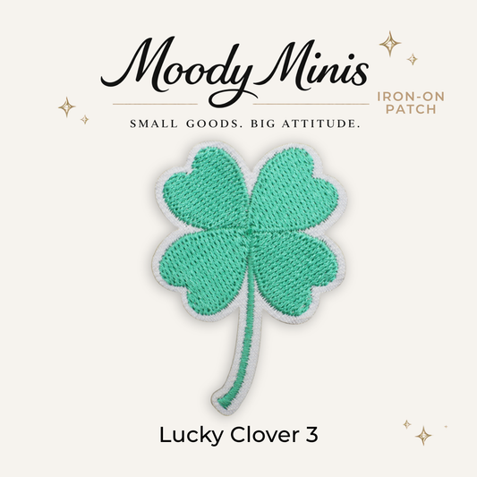 Lucky Clover 3 Embroidered Patch- RTS