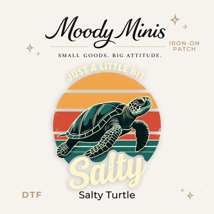 Salty Turtle DTF Patch - RTS/MTO