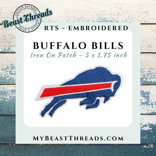 Buffalo Bills Embroidered Patch- RTS
