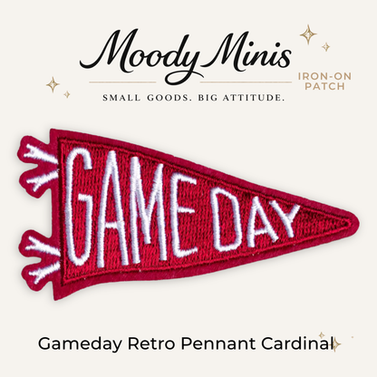 Gameday Retro Pennant Cardinal Embroidered Patch