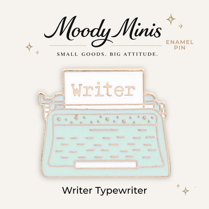 Writer Typewriter Enamel Pin