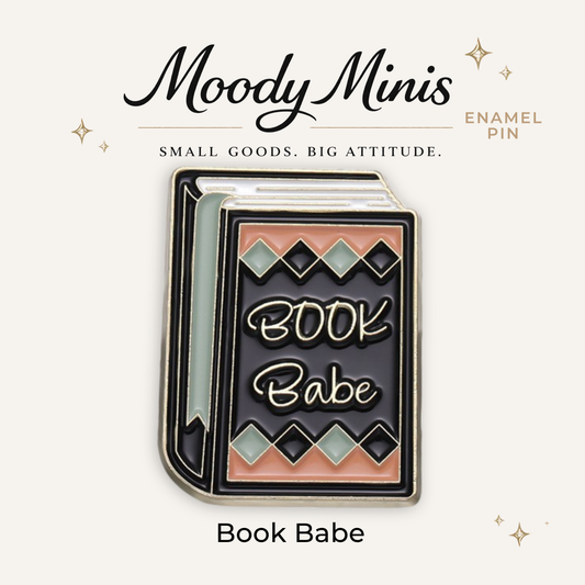Book Babe Enamel Pin