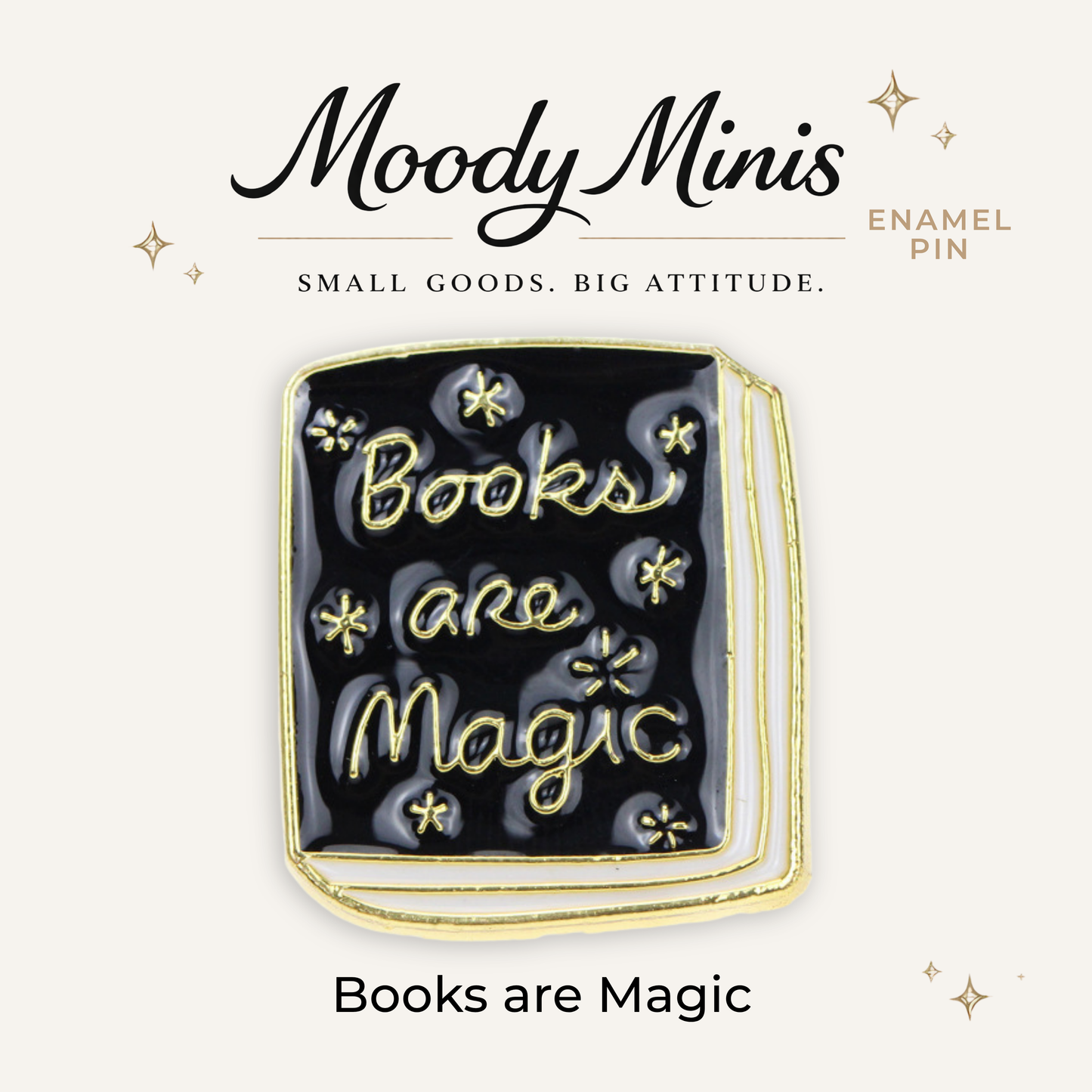 Books are Magic Enamel Pin