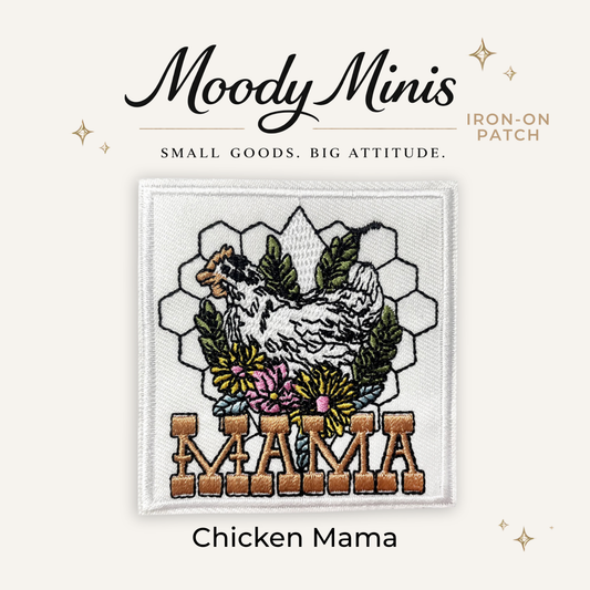 Chicken Mama Embroidered Patch