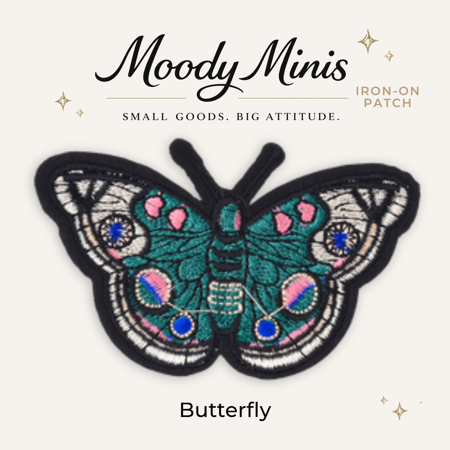 Butterfly Embroidered Patch- RTS
