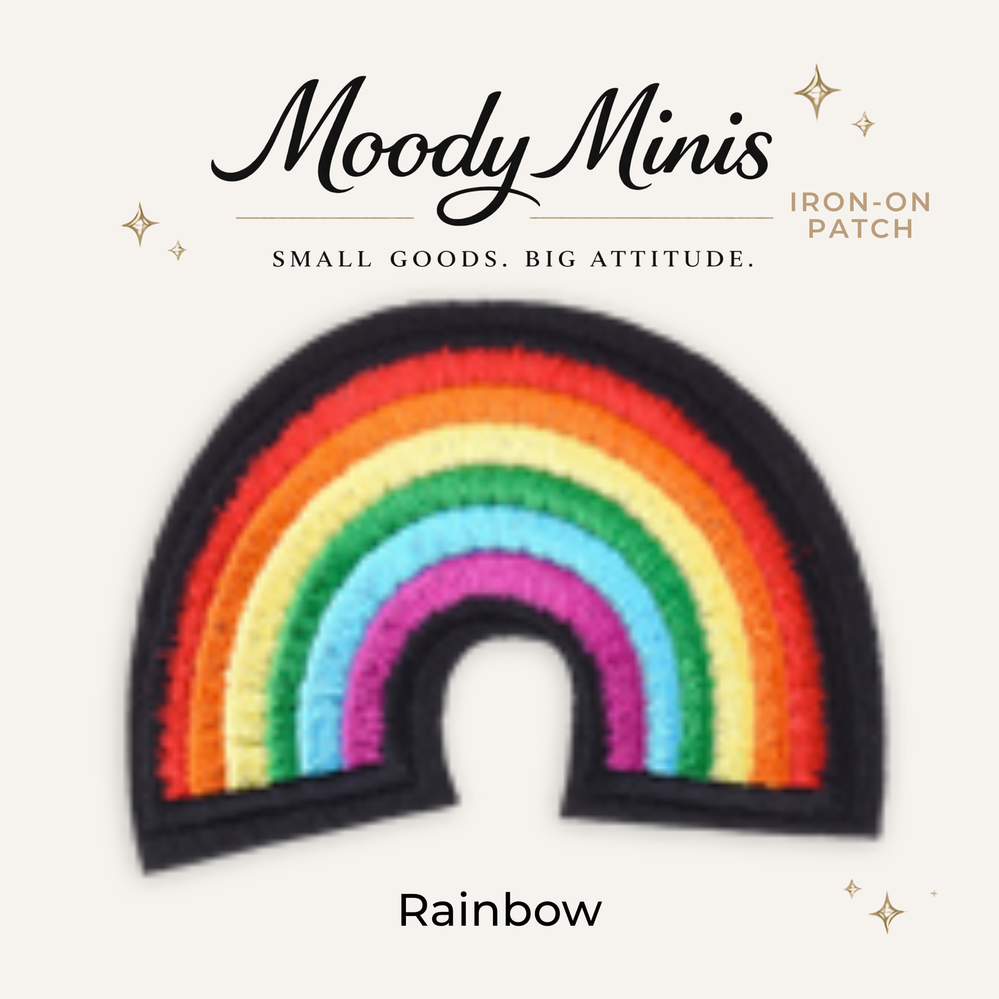 Rainbow Embroidered Patch- RTS