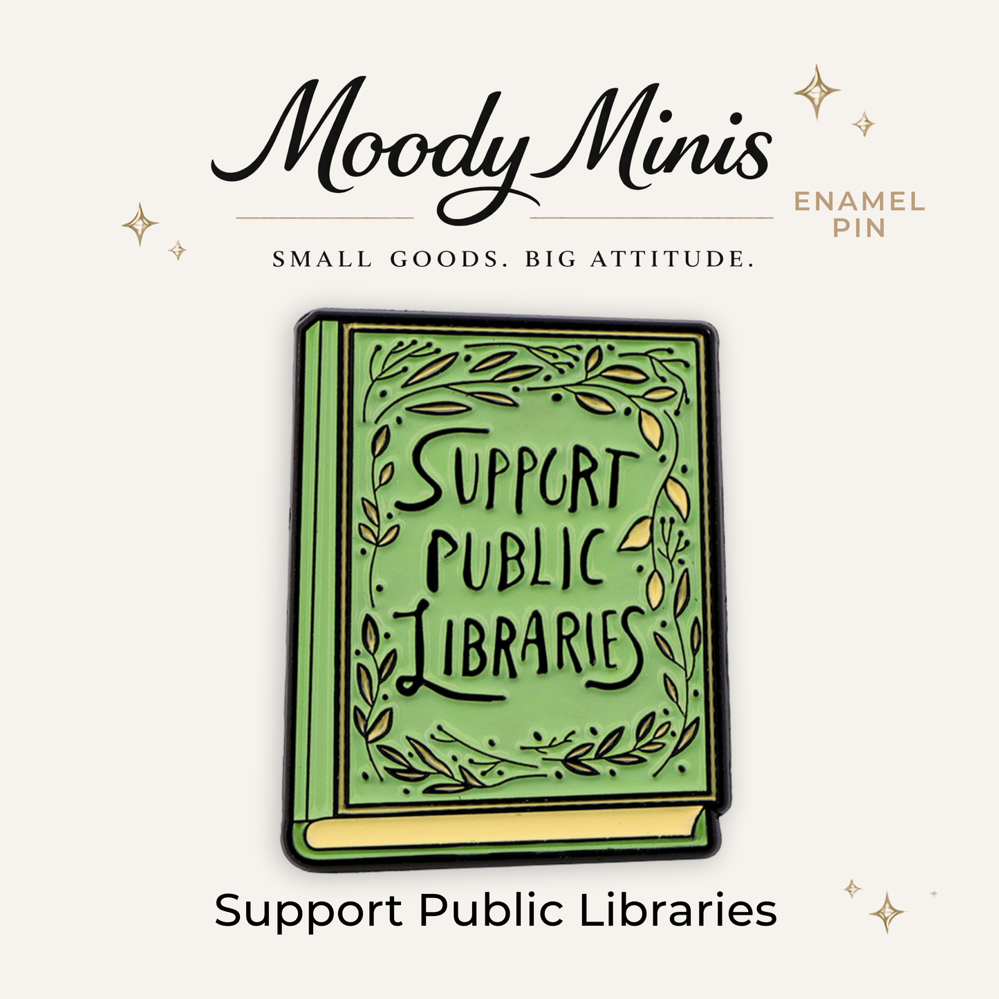 Support Public Libraries Enamel Pin