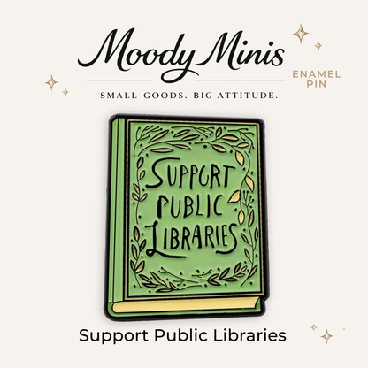 Support Public Libraries Enamel Pin