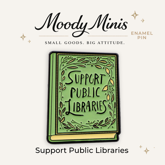 Support Public Libraries Enamel Pin