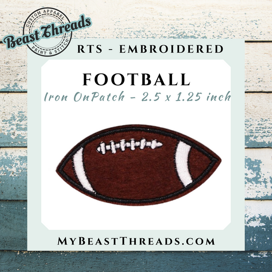 Football Embroidered Patch - RTS