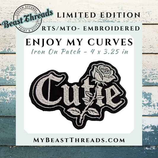Cutie Embroidered Patch - RTS/MTO