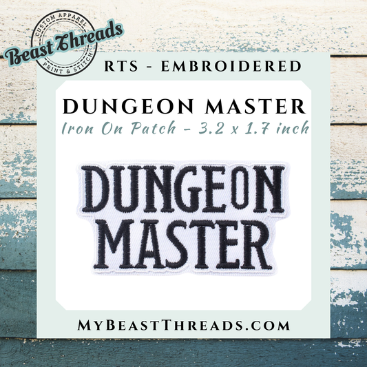 Dungeon Master Embroidered Patch- RTS