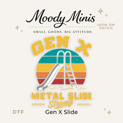 Gen X Metal Slide DTF Patch - RTS/MTO