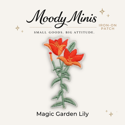Magic Garden Lily Embroidered Patch