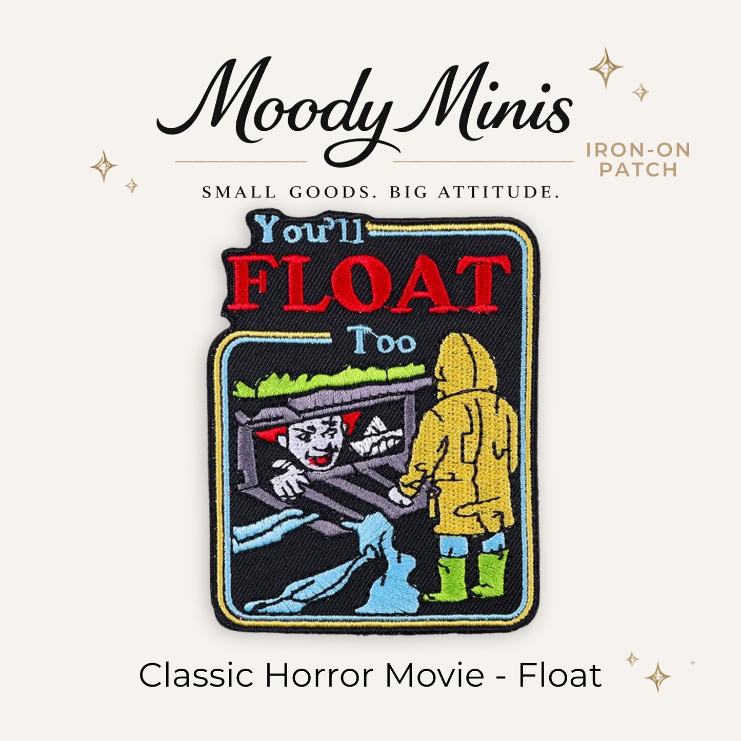 Classic Horror Movie Float Embroidered Patch