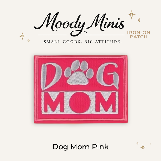 Dog Mom Embroidered Patch