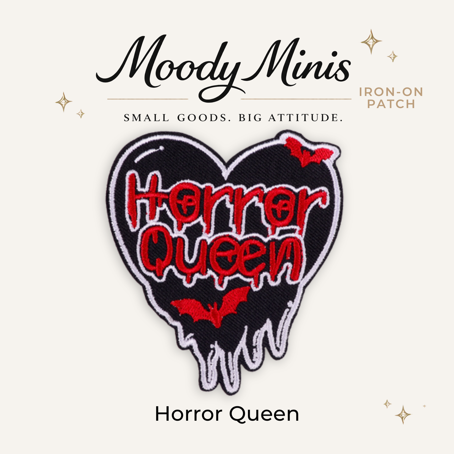 Horror Queen Embroidered Patch