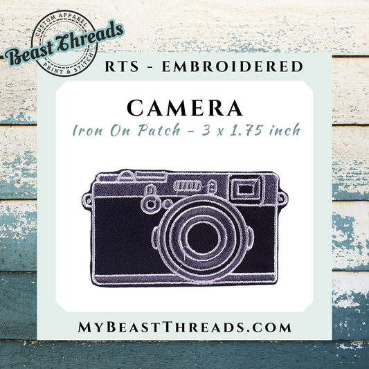 Camera Embroidered Patch- RTS