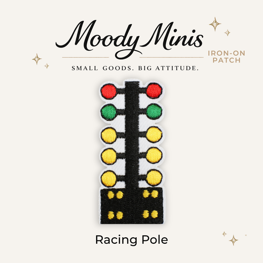 Race Pole Embroidered Patch- RTS