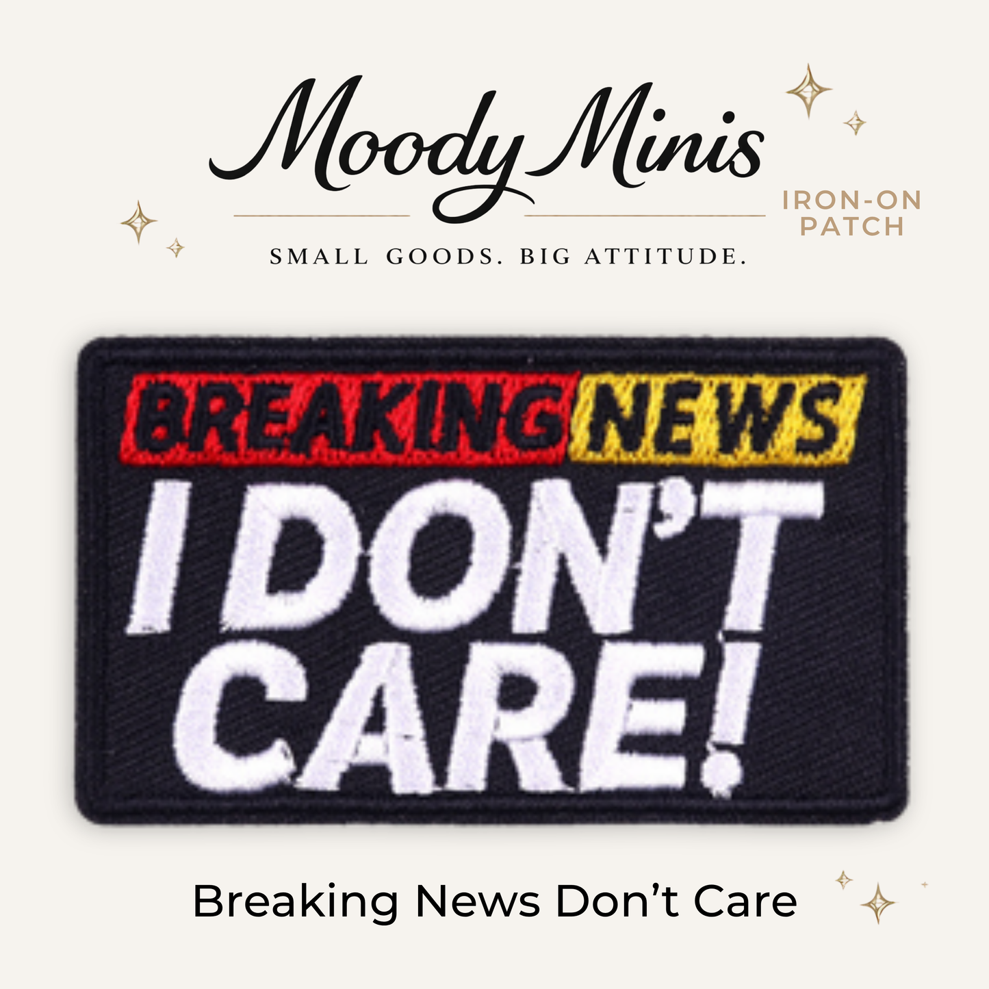 Breaking News Embroidered Patch - RTS