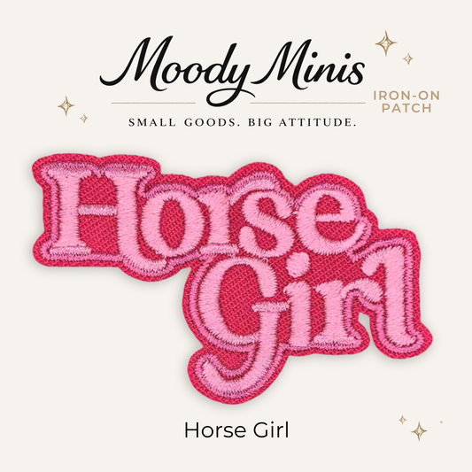 Horse Girl Embroidered Patch