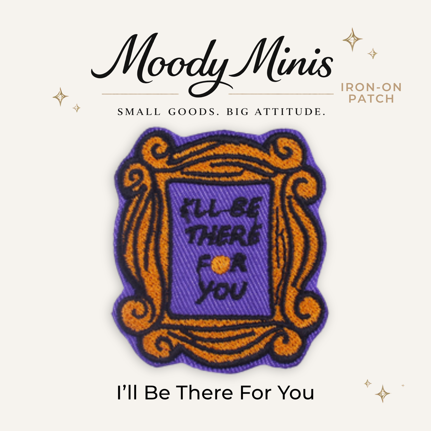 I'll Be There 4U Embroidered Patch - RTS