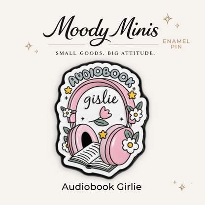 Audiobook Girlie Enamel Pin